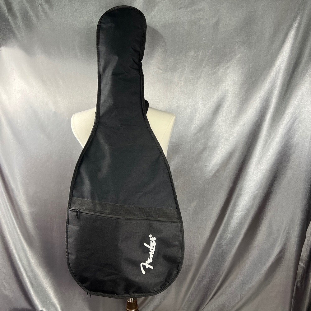 Fender Black Nylon Guitar Gig Bag Single Strap Padded Soft Case with Pocket 42"